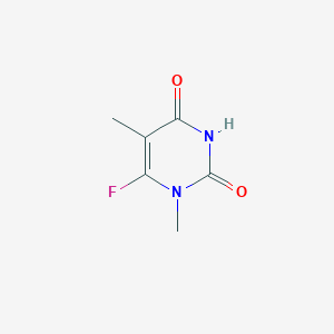 molecular formula C6H7FN2O2 B038168 6-Fluoro-1,5-dimethylpyrimidine-2,4(1H,3H)-dione CAS No. 112706-72-6