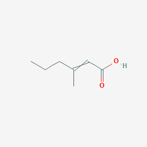 molecular formula C7H12O2 B038175 3-Methylhex-2-enoic acid CAS No. 35205-70-0