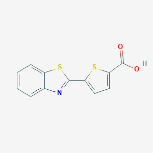 molecular formula C12H7NO2S2 B381885 5-(1,3-Benzothiazol-2-yl)thiophene-2-carboxylic acid CAS No. 380431-21-0