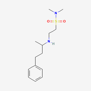 molecular formula C14H24N2O2S B3818973 N,N-dimethyl-2-[(1-methyl-3-phenylpropyl)amino]ethanesulfonamide 