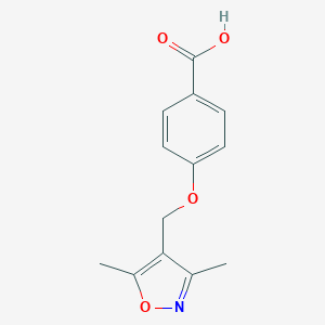 molecular formula C13H13NO4 B381903 4-[(3,5-Dimethylisoxazol-4-yl)methoxy]benzoic acid CAS No. 379250-83-6