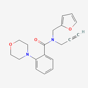 molecular formula C19H20N2O3 B3819040 N-(2-furylmethyl)-2-morpholin-4-yl-N-prop-2-yn-1-ylbenzamide 