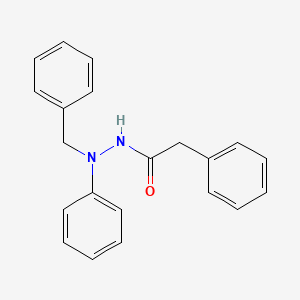 molecular formula C21H20N2O B3819314 N'-benzyl-N',2-diphenylacetohydrazide 
