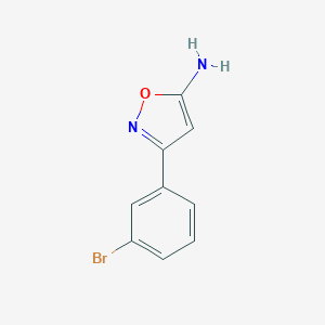 molecular formula C9H7BrN2O B038194 3-(3-Bromophenyl)-1,2-oxazol-5-amine CAS No. 119162-52-6