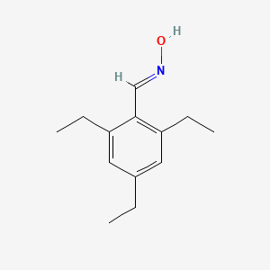 molecular formula C13H19NO B3819636 Benzaldehyde,2,4,6-triethyl-,oxime(9ci) 