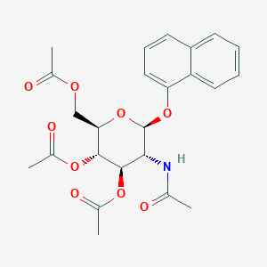 [(2R,3S,4R,5R,6S)-5-acetamido-3,4-diacetyloxy-6-naphthalen-1-yloxyoxan-2-yl]methyl acetate