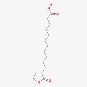 molecular formula C15H26O4 B3819787 11-(2-oxotetrahydro-3-furanyl)undecanoic acid 