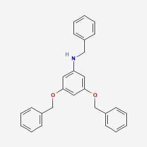 molecular formula C27H25NO2 B3819849 N-benzyl-3,5-bis(phenylmethoxy)aniline 