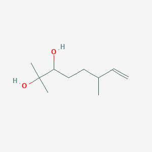 molecular formula C10H20O2 B3819919 7-Octene-2,3-diol, 2,6-dimethyl- CAS No. 57714-93-9