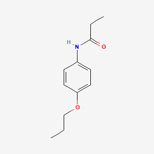 molecular formula C12H17NO2 B3820089 N-(4-propoxyphenyl)propanamide 
