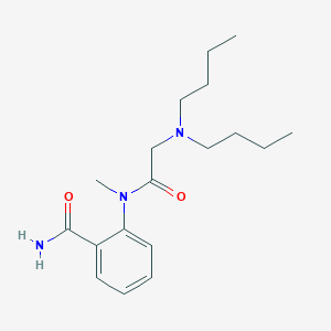 molecular formula C18H29N3O2 B3820144 2-[[2-(Dibutylamino)acetyl]-methylamino]benzamide 