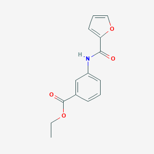 molecular formula C14H13NO4 B382016 Ethyl 3-(2-furoylamino)benzoate 