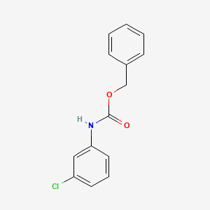 molecular formula C14H12ClNO2 B3820368 benzyl N-(3-chlorophenyl)carbamate 
