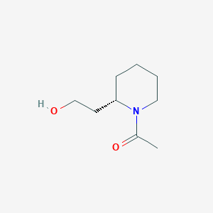 molecular formula C9H17NO2 B038204 1-[(2S)-2-(2-Hydroxyethyl)piperidin-1-YL]ethanone CAS No. 111479-23-3