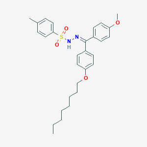 molecular formula C29H36N2O4S B382058 N'-{(4-methoxyphenyl)[4-(octyloxy)phenyl]methylene}-4-methylbenzenesulfonohydrazide 