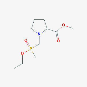molecular formula C10H20NO4P B3820629 Methyl 1-[[ethoxy(methyl)phosphoryl]methyl]pyrrolidine-2-carboxylate 
