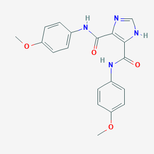molecular formula C19H18N4O4 B382082 N,N'-bis(4-methoxyphenyl)-1H-imidazole-4,5-dicarboxamide CAS No. 313967-98-5