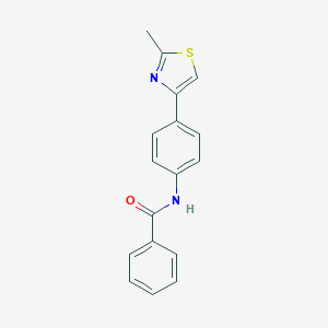 molecular formula C17H14N2OS B382096 N-[4-(2-methyl-1,3-thiazol-4-yl)phenyl]benzamide 