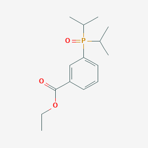 molecular formula C15H23O3P B3821147 Ethyl 3-di(propan-2-yl)phosphorylbenzoate 