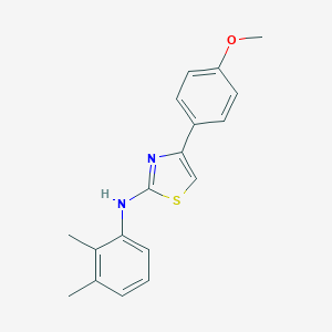 molecular formula C18H18N2OS B382119 N-(2,3-Dimethylphenyl)-4-(4-methoxyphenyl)-2-thiazolamine 