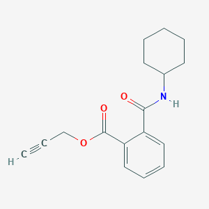 molecular formula C17H19NO3 B3821196 Prop-2-ynyl 2-(cyclohexylcarbamoyl)benzoate 