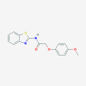 molecular formula C16H14N2O3S B382122 N-(1,3-benzothiazol-2-yl)-2-(4-methoxyphenoxy)acetamide CAS No. 300814-08-8