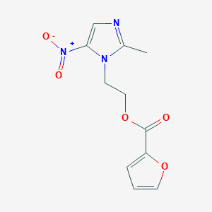 molecular formula C11H11N3O5 B382123 2-{5-nitro-2-methyl-1H-imidazol-1-yl}ethyl 2-furoate CAS No. 303797-32-2