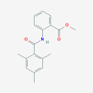 molecular formula C18H19NO3 B382129 Methyl 2-(2,4,6-trimethylbenzamido)benzoate CAS No. 303122-43-2