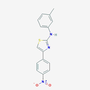 molecular formula C16H13N3O2S B382141 N-(3-methylphenyl)-4-(4-nitrophenyl)-1,3-thiazol-2-amine CAS No. 300852-00-0