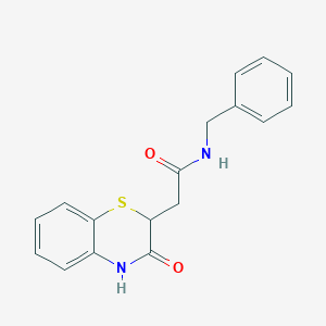 molecular formula C17H16N2O2S B382168 N-benzyl-2-(3-oxo-3,4-dihydro-2H-1,4-benzothiazin-2-yl)acetamide CAS No. 256955-60-9