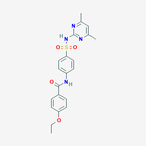 molecular formula C21H22N4O4S B382184 N-(4-{[(4,6-dimethyl-2-pyrimidinyl)amino]sulfonyl}phenyl)-4-ethoxybenzamide CAS No. 314247-83-1