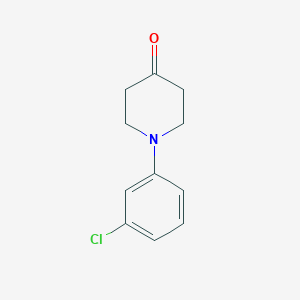 molecular formula C11H12ClNO B038219 1-(3-Chlorophenyl)piperidin-4-one CAS No. 115012-58-3