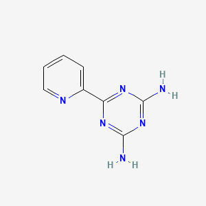 molecular formula C8H8N6 B3822051 2,6-Diamino-4-(2-pyridyl)-s-triazine CAS No. 25007-79-8