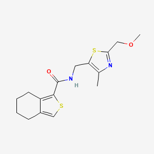 molecular formula C16H20N2O2S2 B3822081 N-{[2-(methoxymethyl)-4-methyl-1,3-thiazol-5-yl]methyl}-4,5,6,7-tetrahydro-2-benzothiophene-1-carboxamide 