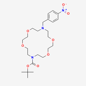 molecular formula C24H39N3O8 B3822092 Tert-butyl 16-[(4-nitrophenyl)methyl]-1,4,10,13-tetraoxa-7,16-diazacyclooctadecane-7-carboxylate 