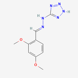 molecular formula C10H12N6O2 B3822169 2,4-dimethoxybenzaldehyde 1H-tetrazol-5-ylhydrazone 