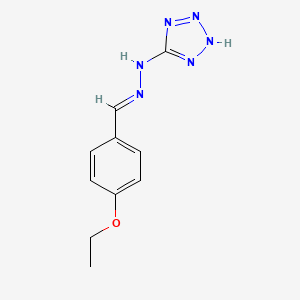 molecular formula C10H12N6O B3822172 N-[(E)-(4-ethoxyphenyl)methylideneamino]-2H-tetrazol-5-amine 