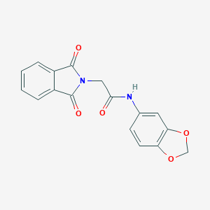 molecular formula C17H12N2O5 B382220 N-(1,3-benzodioxol-5-yl)-2-(1,3-dioxo-1,3-dihydro-2H-isoindol-2-yl)acetamide 