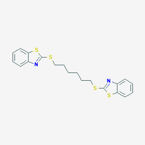 molecular formula C20H20N2S4 B382226 1,6-Bis(benzo[d]thiazol-2-ylthio)hexane CAS No. 144705-29-3
