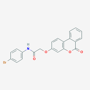 molecular formula C21H14BrNO4 B382228 N-(4-BROMO-PHENYL)-2-(6-OXO-6H-BENZO(C)CHROMEN-3-YLOXY)-ACETAMIDE 