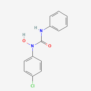 molecular formula C13H11ClN2O2 B3822303 1-(4-Chlorophenyl)-1-hydroxy-3-phenylurea 