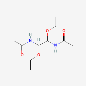 molecular formula C10H20N2O4 B3822323 N-(2-acetamido-1,2-diethoxyethyl)acetamide 