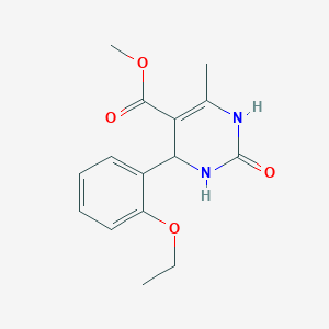 molecular formula C15H18N2O4 B3822349 Methyl 4-(2-ethoxyphenyl)-6-methyl-2-oxo-1,2,3,4-tetrahydropyrimidine-5-carboxylate 
