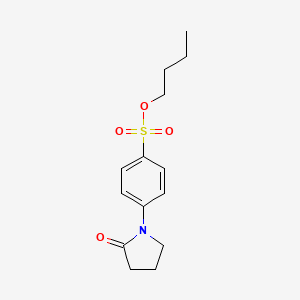 molecular formula C14H19NO4S B3822470 Butyl 4-(2-oxopyrrolidin-1-yl)benzenesulfonate 