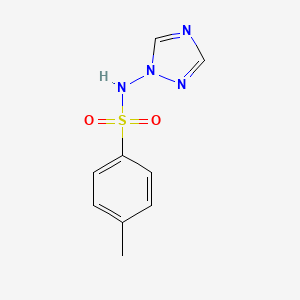 molecular formula C9H10N4O2S B3822668 4-methyl-N-(1,2,4-triazol-1-yl)benzenesulfonamide 