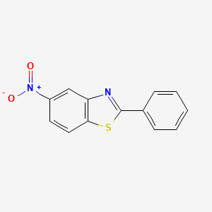 molecular formula C13H8N2O2S B3823227 2-Phenyl-5-nitrobenzothiazole 