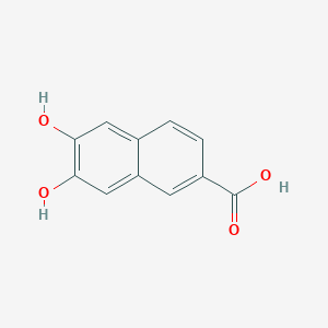 molecular formula C11H8O4 B038233 6,7-Dihydroxynaphthalene-2-carboxylic acid CAS No. 113458-95-0