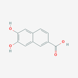 molecular formula C11H8O4 B038233 2-Naphthalenecarboxylic acid, 6,7-dihydroxy- CAS No. 113458-95-0
