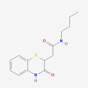 molecular formula C14H18N2O2S B382352 N-butyl-2-(3-oxo-3,4-dihydro-2H-1,4-benzothiazin-2-yl)acetamide CAS No. 305372-91-2
