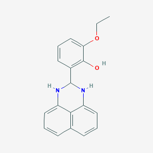 molecular formula C19H18N2O2 B382353 2-(2,3-dihydro-1H-perimidin-2-yl)-6-ethoxyphenol CAS No. 307330-02-5